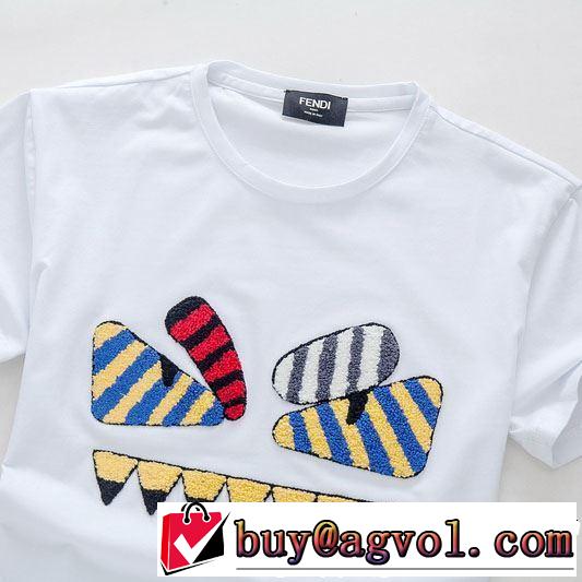 FENDI フェンディ 半袖Tシャツ 2色可選 季節をまたい新作アイテム 2019SSのトレンド商品