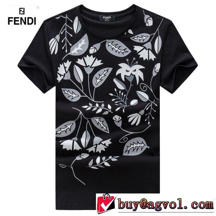 鮮度アップブランド最新 2019年春夏シーズンの人気 FENDI フェンディ 半袖Tシャツ 2色可選