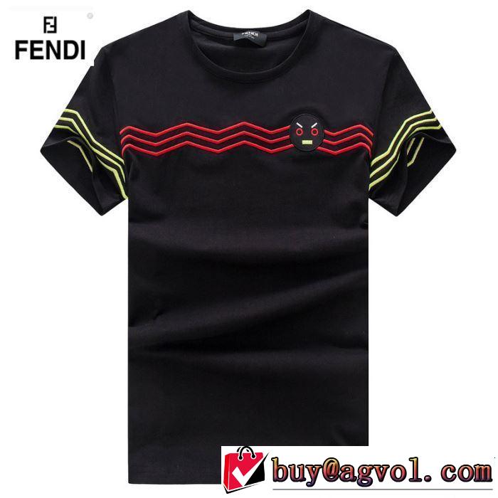 特に夏は人気アイテム FENDI フェンディ 半袖Tシャツ 3色可選 【2019年】夏のファッション