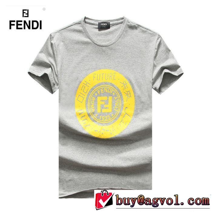 オシャレ印象で人気の高い FENDI フェンディ 半袖Tシャツ 3色可選 2019春夏は人気定番