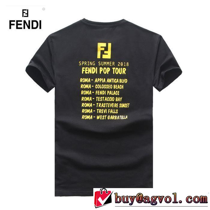 オシャレ印象で人気の高い FENDI フェンディ 半袖Tシャツ 3色可選 2019春夏は人気定番
