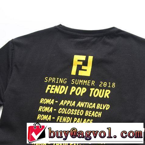 オシャレ印象で人気の高い FENDI フェンディ 半袖Tシャツ 3色可選 2019春夏は人気定番