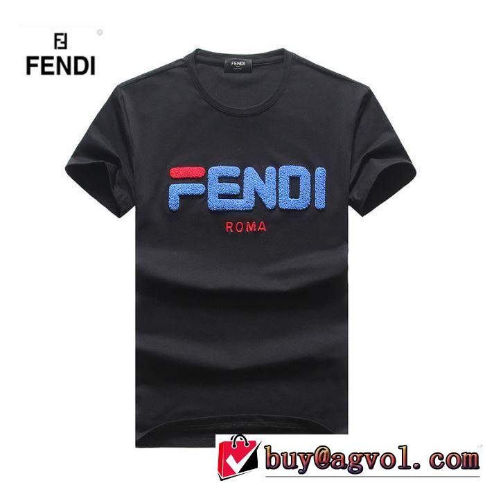 4色可選 半袖Tシャツ 大人カジュアル夏ファッション2019 今風の着こなし新品 FENDI フェンディ