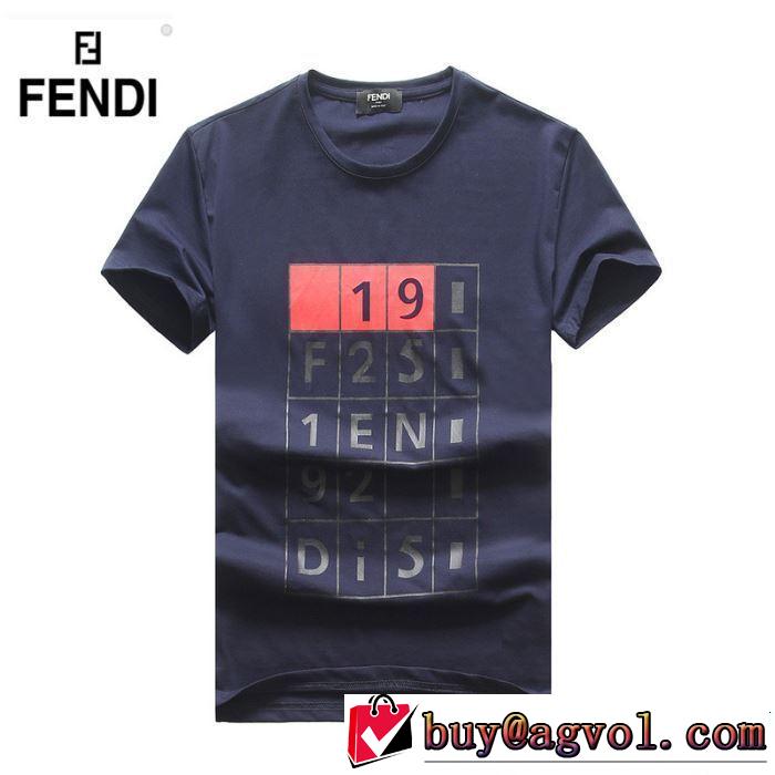 ゆったり感のあるアイテム FENDI フェンディ 半袖Tシャツ 3色可選 2019春夏のトレンド新商品