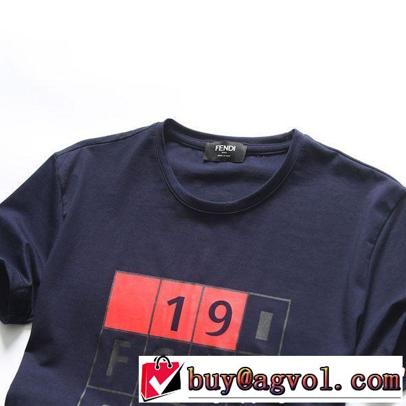 ゆったり感のあるアイテム FENDI フェンディ 半袖Tシャツ 3色可選 2019春夏のトレンド新商品