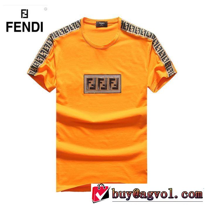 今年春夏ファション流行り 2019年春夏のトレンドアイテム FENDI フェンディ 半袖Tシャツ 4色可選