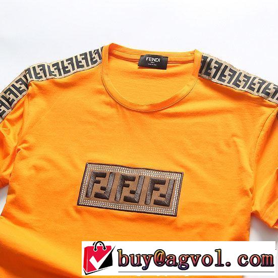 今年春夏ファション流行り 2019年春夏のトレンドアイテム FENDI フェンディ 半袖Tシャツ 4色可選
