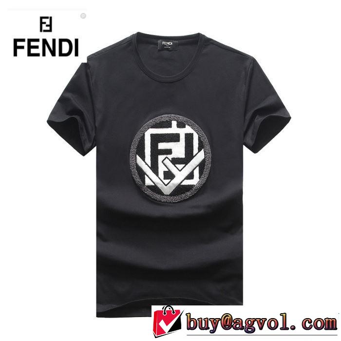 FENDI フェンディ 半袖Tシャツ 3色可選 定番のスタイル春夏限定 快適な着心地 2019即旬な装いに