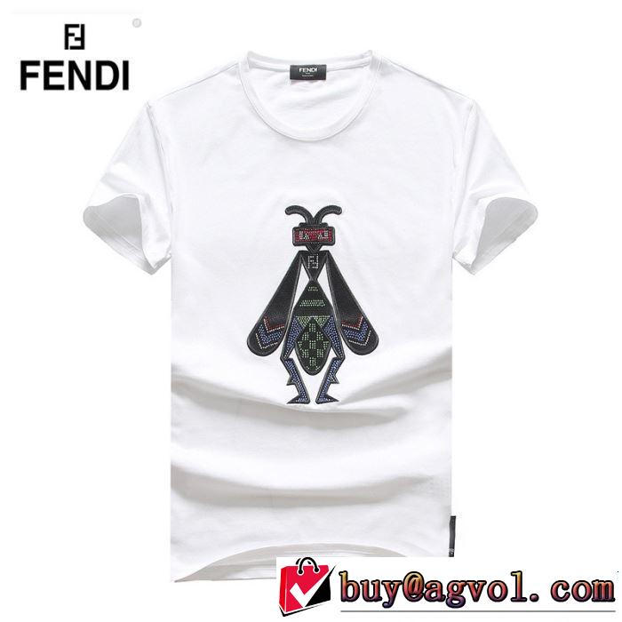 目を引く春夏トップス FENDI フェンディ 半袖Tシャツ 3色可選 2019夏ファション新品 きれいめ上品に
