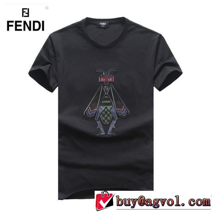 目を引く春夏トップス FENDI フェンディ 半袖Tシャツ 3色可選 2019夏ファション新品 きれいめ上品に