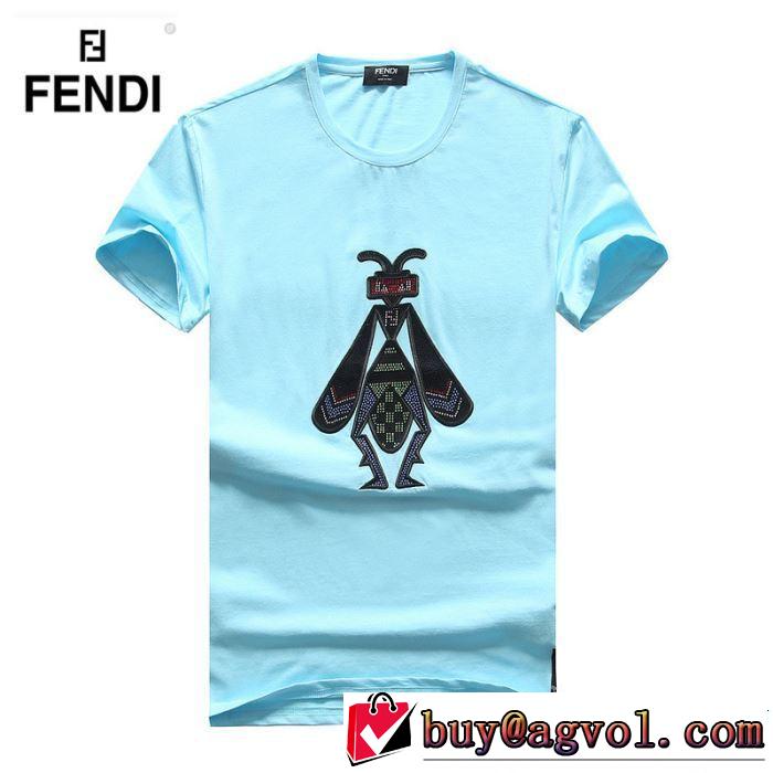 目を引く春夏トップス FENDI フェンディ 半袖Tシャツ 3色可選 2019夏ファション新品 きれいめ上品に