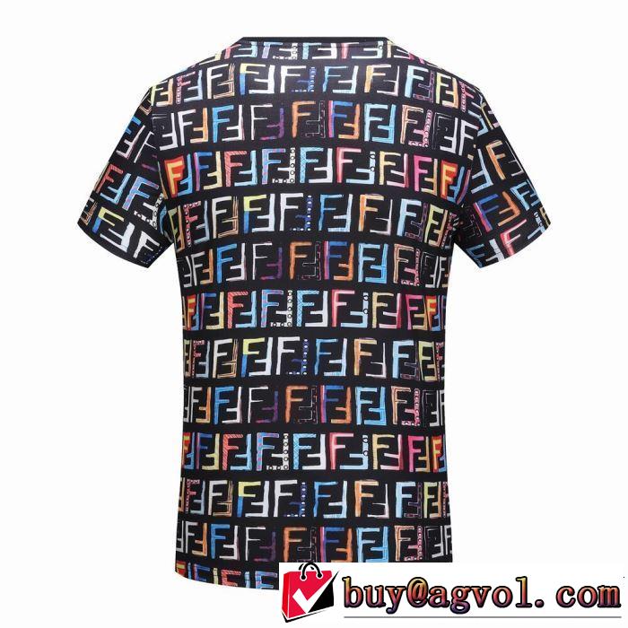 2019SSのトレンド商品 着るだけで上品なスタイル 魅力的なカラー使い  FENDI フェンディ 半袖Tシャツ