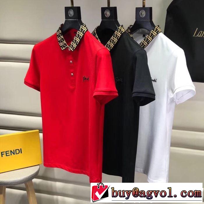 すっきりした印象に FENDI フェンディ 半袖Tシャツ 3色可選 2019年夏の一押しファッションアイテム