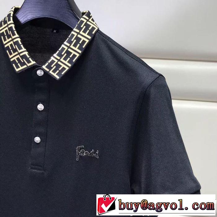 すっきりした印象に FENDI フェンディ 半袖Tシャツ 3色可選 2019年夏の一押しファッションアイテム