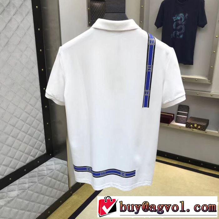 2色可選 半袖Tシャツ 海外セレブは大人気 2019春夏は人気定番 夏にぴったり上品 FENDI フェンディ