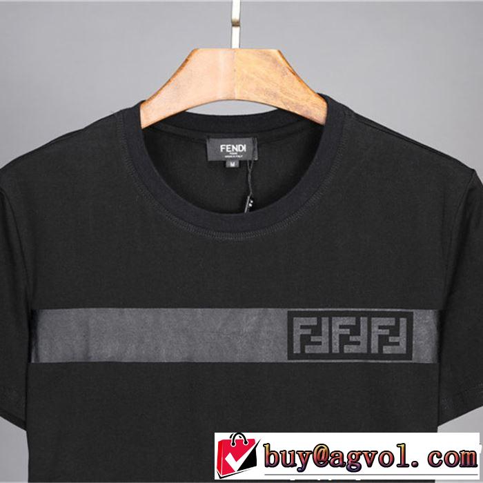 春色の最旬の人気アイテム 2019春夏も引き続きトレンド FENDI フェンディ 半袖Tシャツ 2色可選