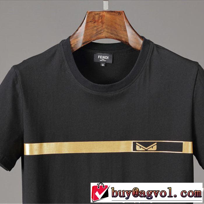 今季トレンドの限定アイテム FENDI フェンディ 半袖Tシャツ 2色可選 2019年春夏のトレンドアイテム