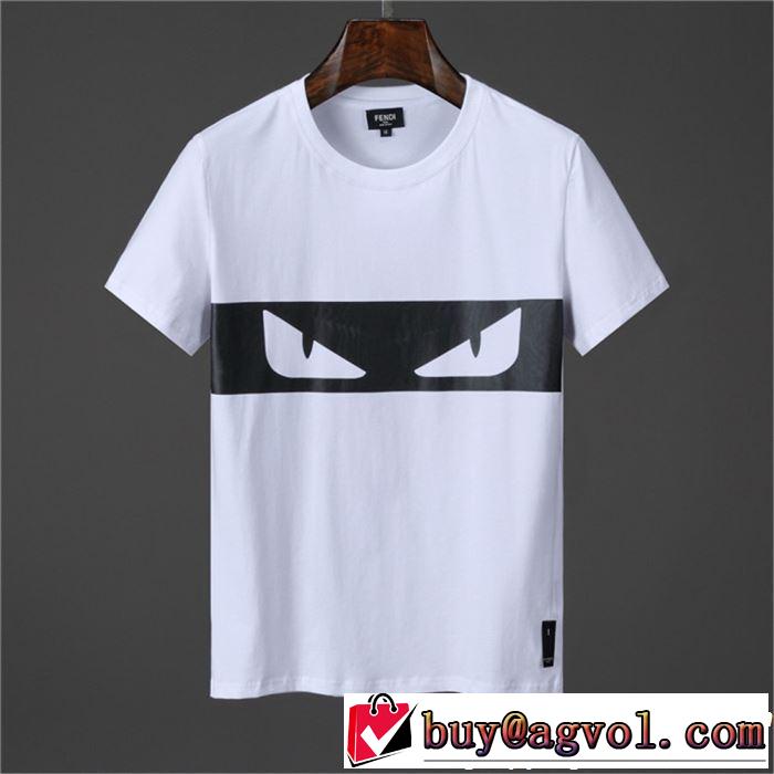2019夏色っぽさ FENDI フェンディ 半袖Tシャツ 2色可選 夏の王道　適度な上品さ この夏は注目新作