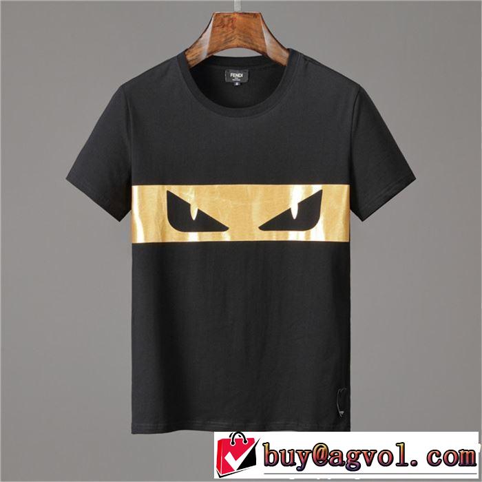 2019夏色っぽさ FENDI フェンディ 半袖Tシャツ 2色可選 夏の王道　適度な上品さ この夏は注目新作