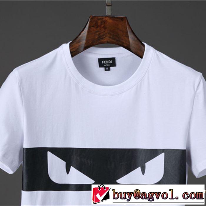 2019夏色っぽさ FENDI フェンディ 半袖Tシャツ 2色可選 夏の王道　適度な上品さ この夏は注目新作