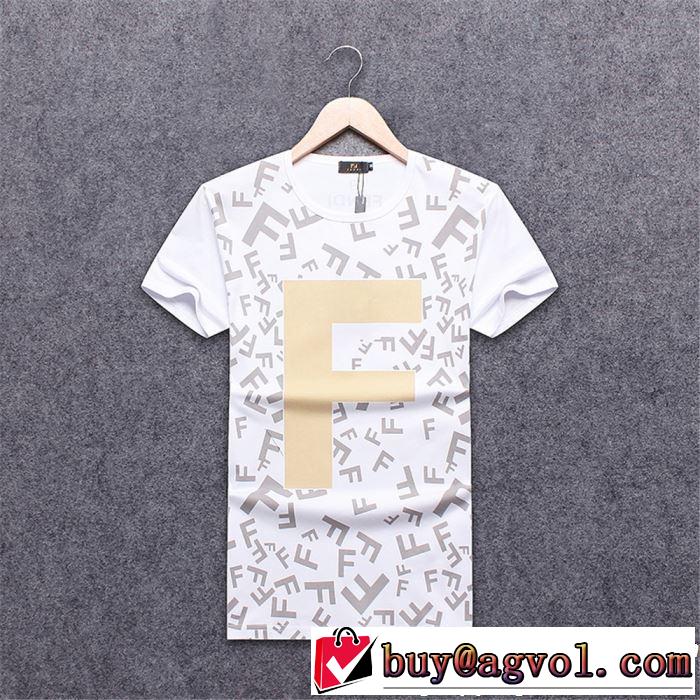 夏大人気のアイテム 2019年の春夏に着たい 大人の余裕が漂う FENDI フェンディ 半袖Tシャツ 3色可選