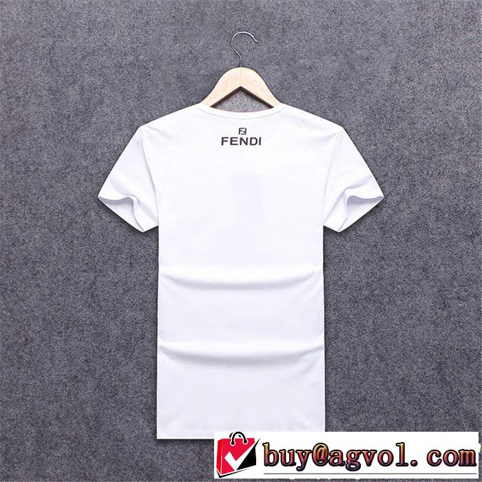 夏大人気のアイテム 2019年の春夏に着たい 大人の余裕が漂う FENDI フェンディ 半袖Tシャツ 3色可選