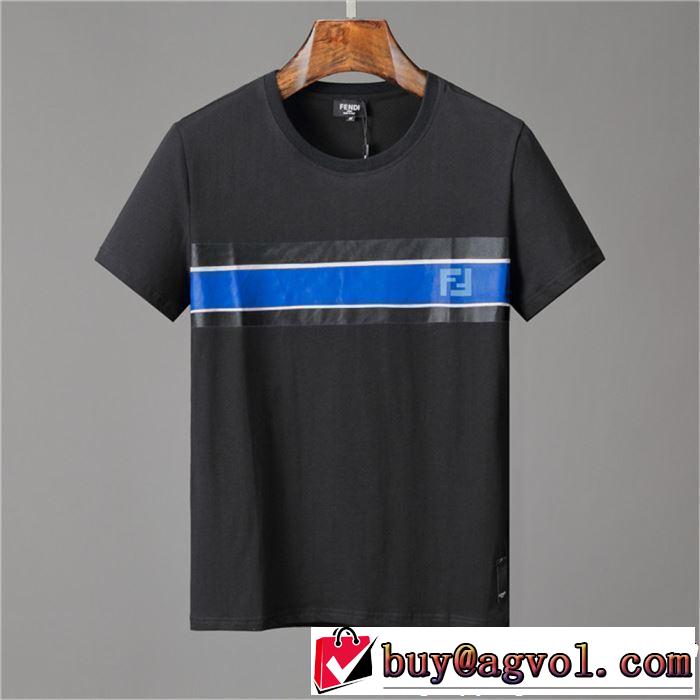 素敵カジュアルの春夏コレクション 2019年春夏シーズンの人気 FENDI フェンディ 半袖Tシャツ 3色可選
