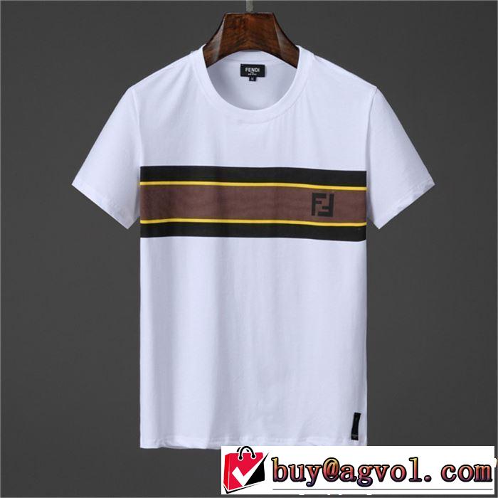 素敵カジュアルの春夏コレクション 2019年春夏シーズンの人気 FENDI フェンディ 半袖Tシャツ 3色可選