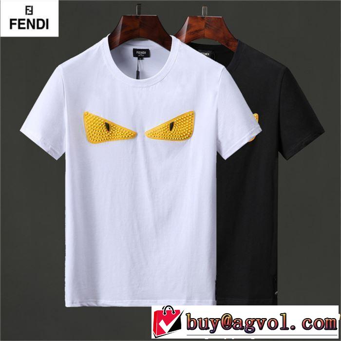 着るだけで上品なスタイル 【2019年】夏のファッション FENDI フェンディ 半袖Tシャツ 2色可選