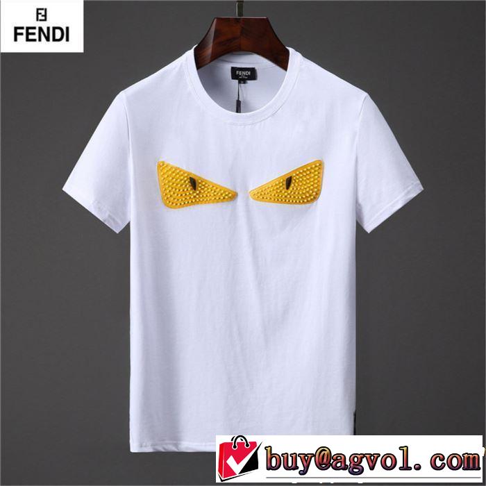 着るだけで上品なスタイル 【2019年】夏のファッション FENDI フェンディ 半袖Tシャツ 2色可選
