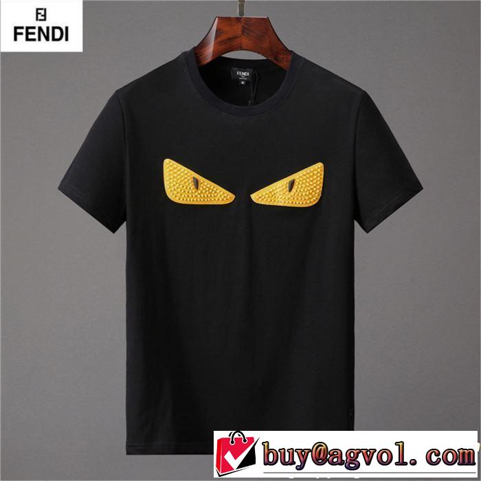 着るだけで上品なスタイル 【2019年】夏のファッション FENDI フェンディ 半袖Tシャツ 2色可選