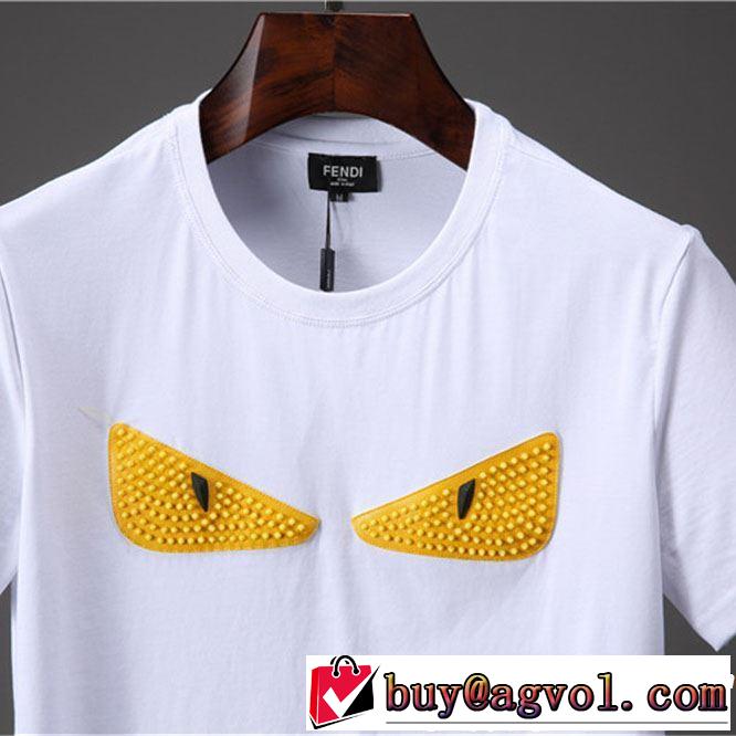 着るだけで上品なスタイル 【2019年】夏のファッション FENDI フェンディ 半袖Tシャツ 2色可選