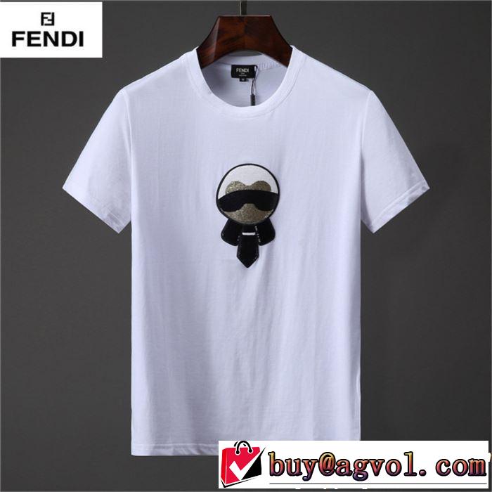2019春夏トレンドアイテム FENDI フェンディ 半袖Tシャツ 2色可選 一押し注目ブランドファション