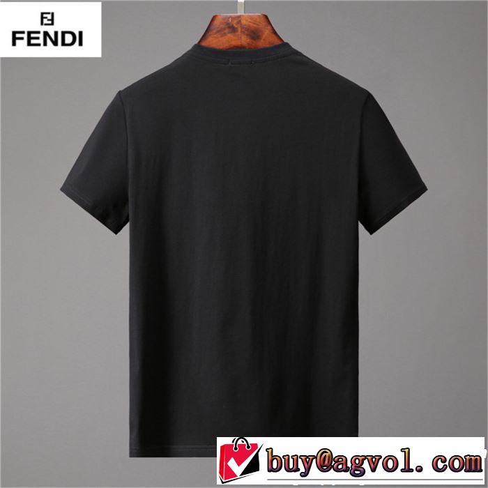 2019春夏トレンドアイテム FENDI フェンディ 半袖Tシャツ 2色可選 一押し注目ブランドファション