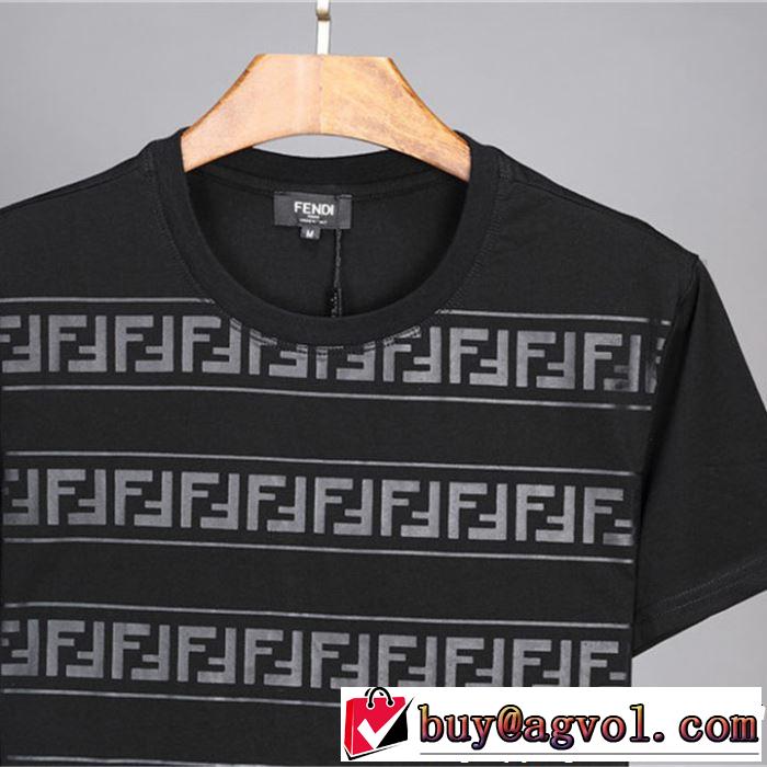 2色可選 半袖Tシャツ 今年の正解大人気新作 2019年の春夏に着たい 通勤の定番 FENDI フェンディ