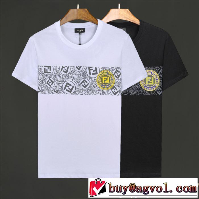 FENDI フェンディ 半袖Tシャツ 2色可選 定番のスタイル春夏限定 2019春夏も引き続き人気セール