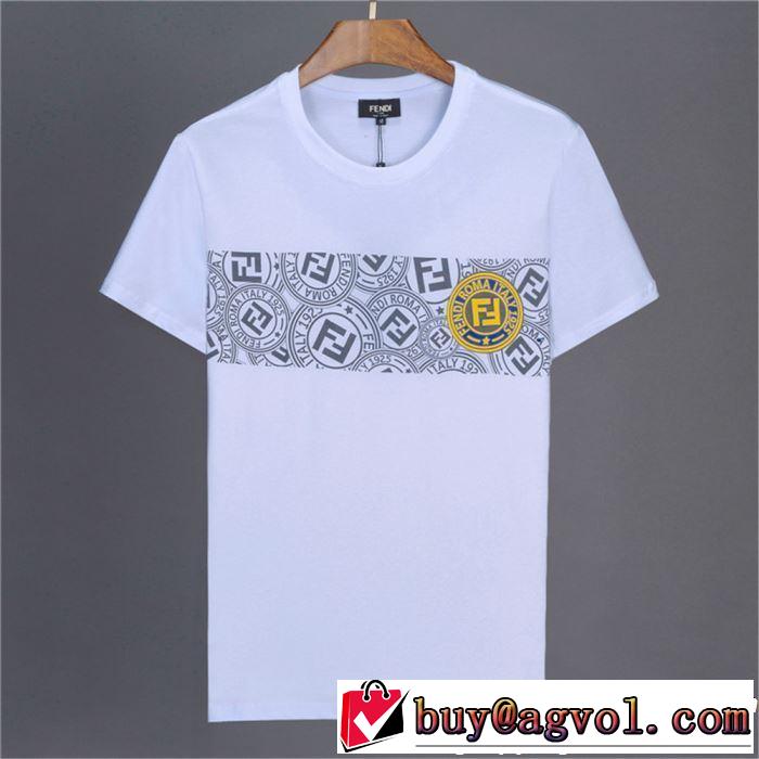 FENDI フェンディ 半袖Tシャツ 2色可選 定番のスタイル春夏限定 2019春夏も引き続き人気セール