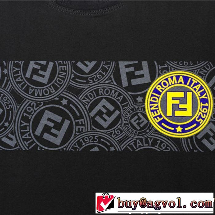 FENDI フェンディ 半袖Tシャツ 2色可選 定番のスタイル春夏限定 2019春夏も引き続き人気セール