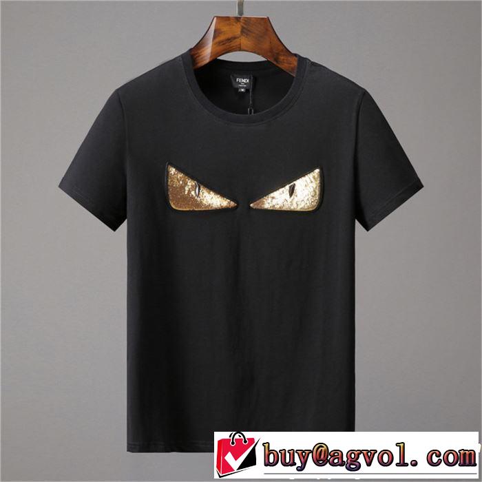 新作コレクションを見る 大人カジュアル夏ファッション2019 FENDI フェンディ 半袖Tシャツ 2色可選