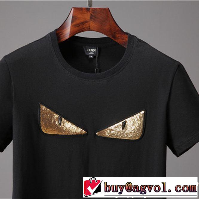 新作コレクションを見る 大人カジュアル夏ファッション2019 FENDI フェンディ 半袖Tシャツ 2色可選
