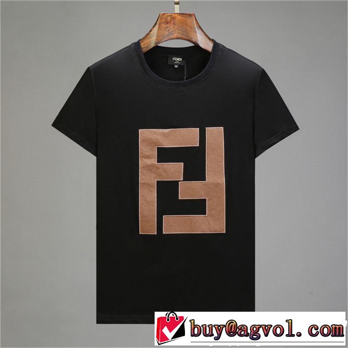 オシャレ印象で人気の高い FENDI フェンディ 半袖Tシャツ 2色可選 2019春夏人気トレンドアイテム