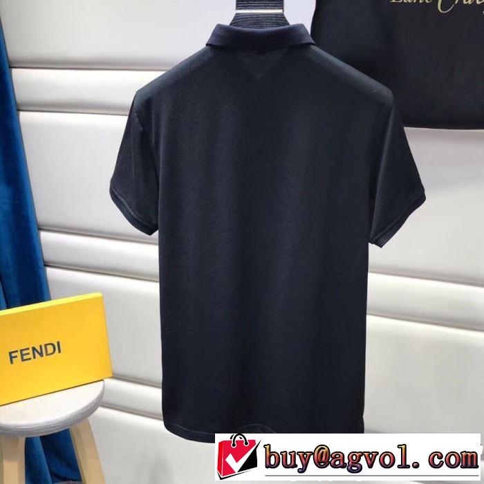春夏シンプルファッションでOK！ 半袖Tシャツ FENDI フェンディ 3色可選 2019年最新ファッション