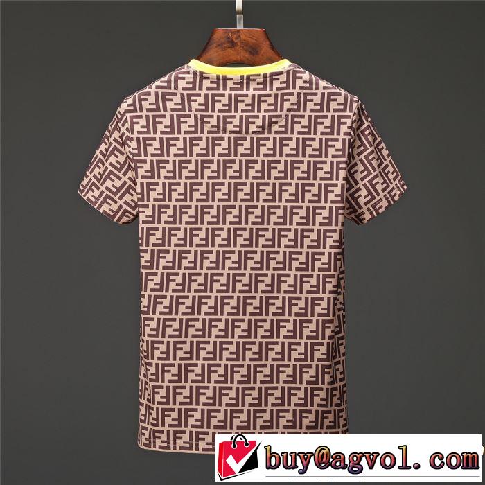 2019春夏は人気定番 オススメしたい最新注目ファション 半袖Tシャツ 2色可選  FENDI フェンディ