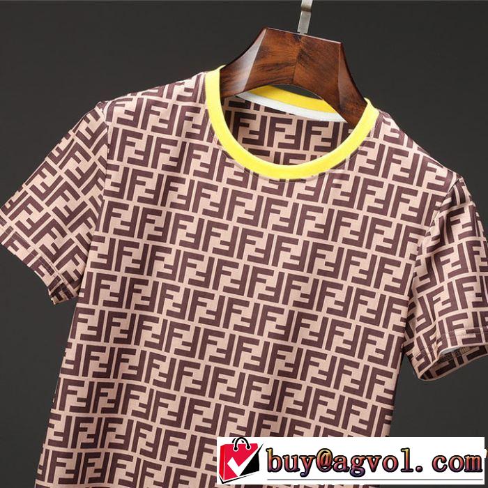 2019春夏は人気定番 オススメしたい最新注目ファション 半袖Tシャツ 2色可選  FENDI フェンディ