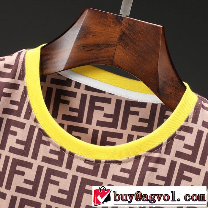 2019春夏は人気定番 オススメしたい最新注目ファション 半袖Tシャツ 2色可選  FENDI フェンディ