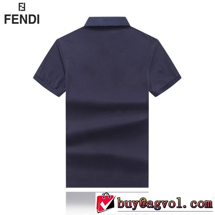 夏に良く似合うちょっと新品 大人カジュアル夏ファッション2019 FENDI フェンディ 半袖Tシャツ 2色可選