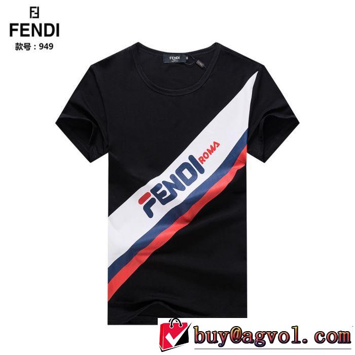 FENDI フェンディ 半袖Tシャツ 2色可選 人気夏ファションおすすめ 2019春夏人気トレンドアイテム