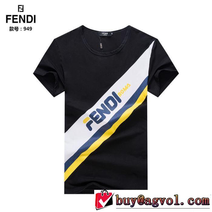FENDI フェンディ 半袖Tシャツ 2色可選 人気夏ファションおすすめ 2019春夏人気トレンドアイテム