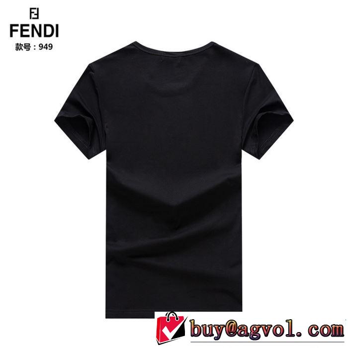 FENDI フェンディ 半袖Tシャツ 2色可選 人気夏ファションおすすめ 2019春夏人気トレンドアイテム