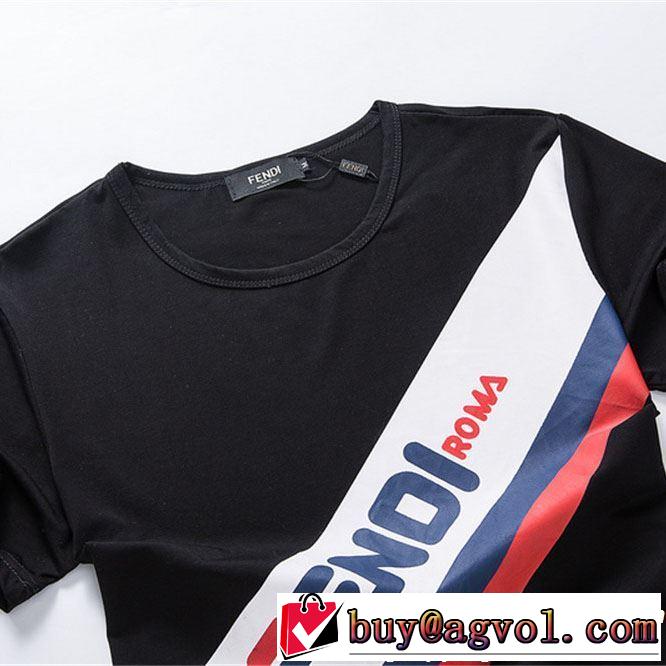 FENDI フェンディ 半袖Tシャツ 2色可選 人気夏ファションおすすめ 2019春夏人気トレンドアイテム